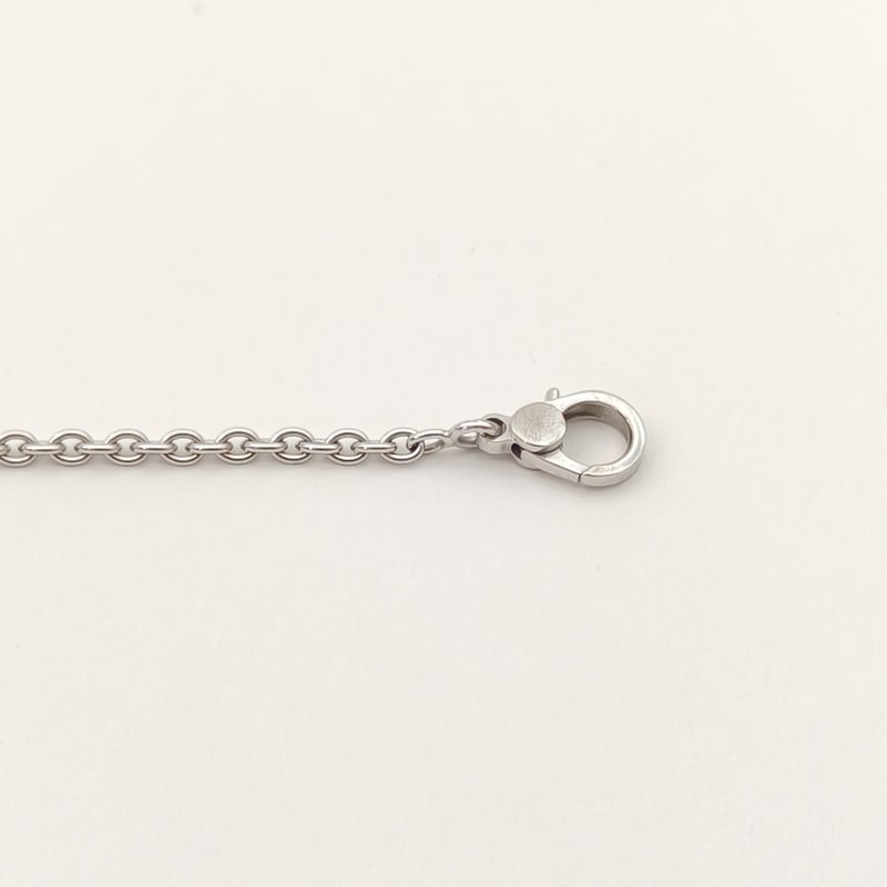 HERMES Finesse小Q手鏈滿鑽18k18K白金/鑽石XS白金手鍊／手環-4