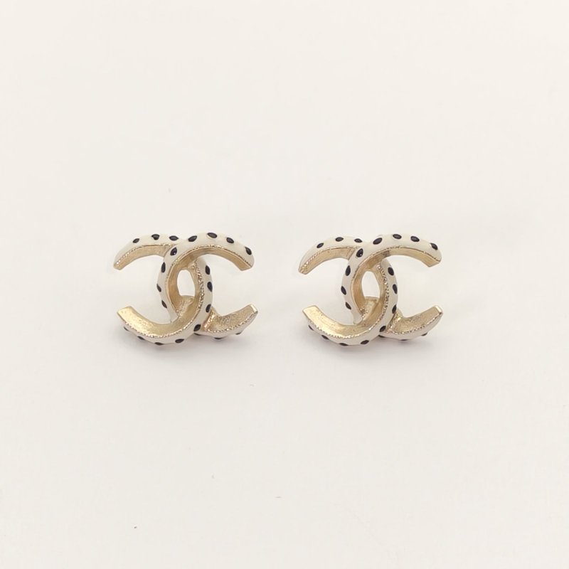 CHANEL 合金16C螺旋雙C耳環耳環-1