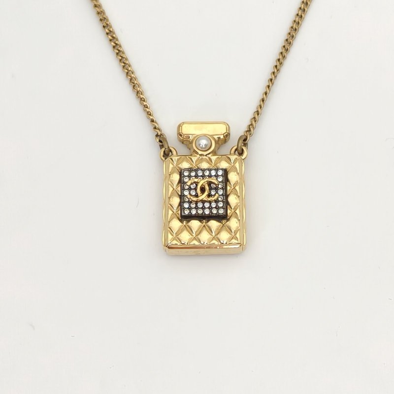 CHANEL 香水瓶項鏈合金項鏈項鍊-1