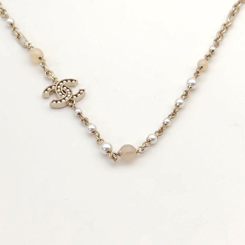 CHANEL 合金珍珠項鏈項鍊-1