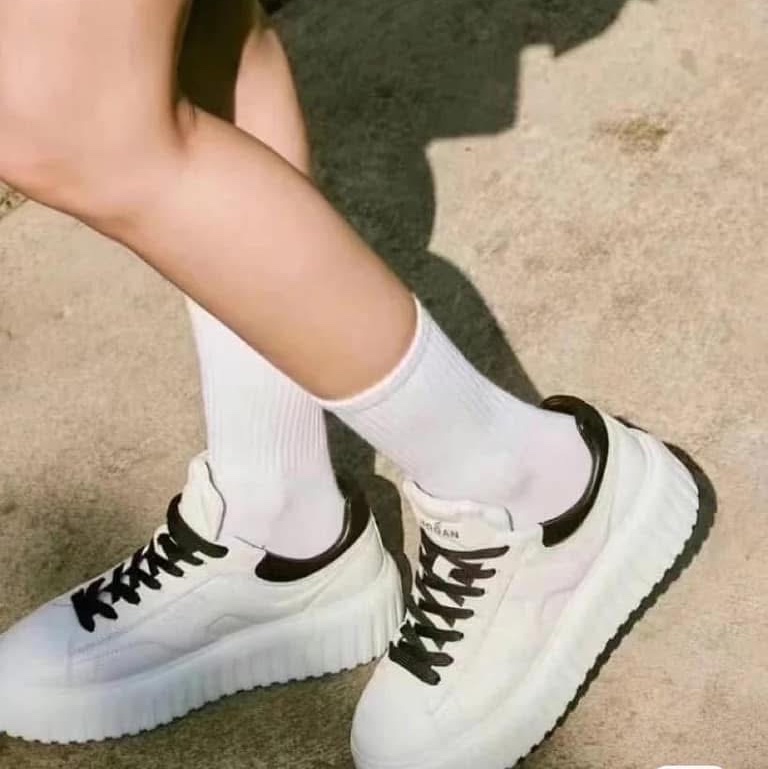 Hogan logo QQ刺繡餅乾鞋 38-2