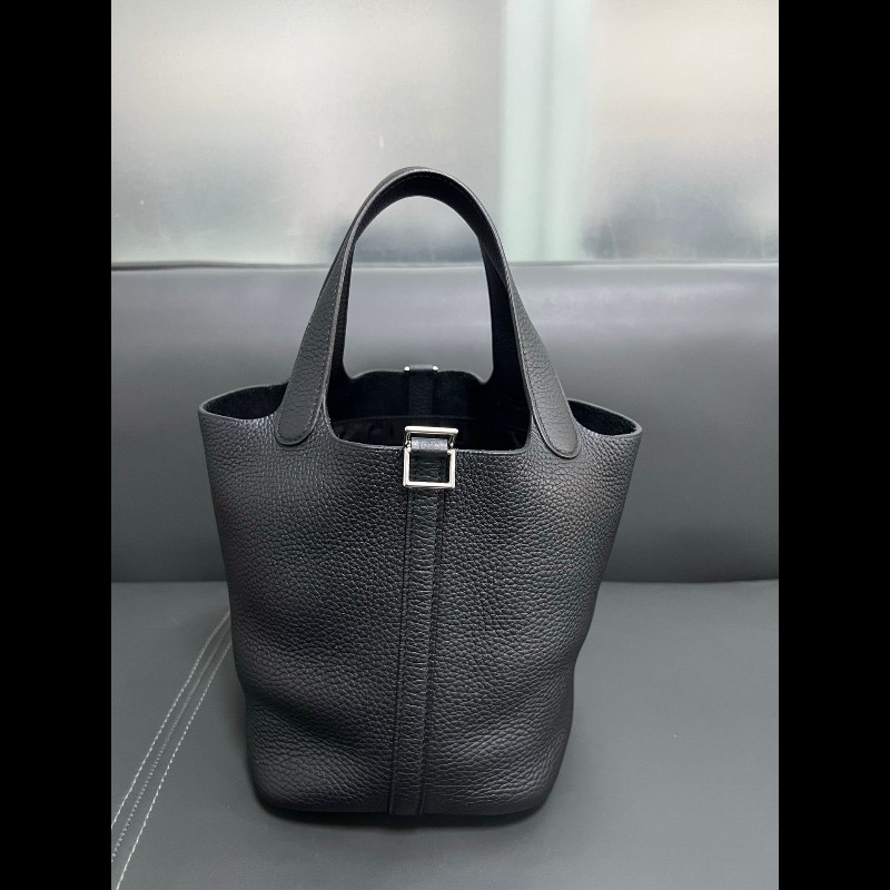 Hermes picotin18菜籃子
黑銀-5