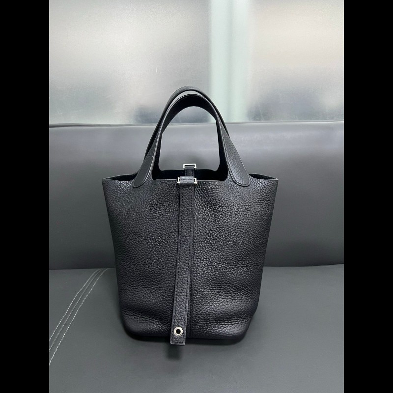 Hermes picotin18菜籃子
黑銀-7