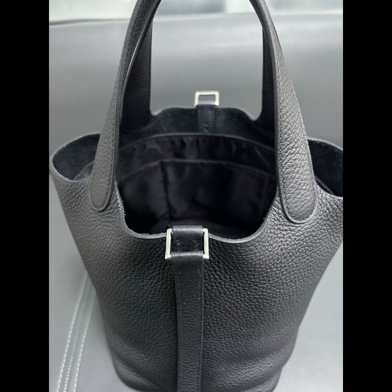Hermes picotin18菜籃子
黑銀-10