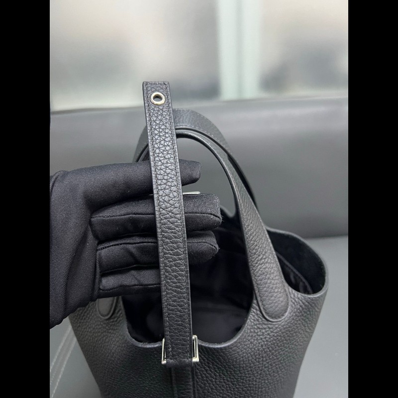 Hermes picotin18菜籃子
黑銀-14