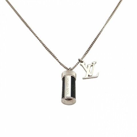 LOUIS VUITTON 合金香水瓶Logo項鏈項鍊