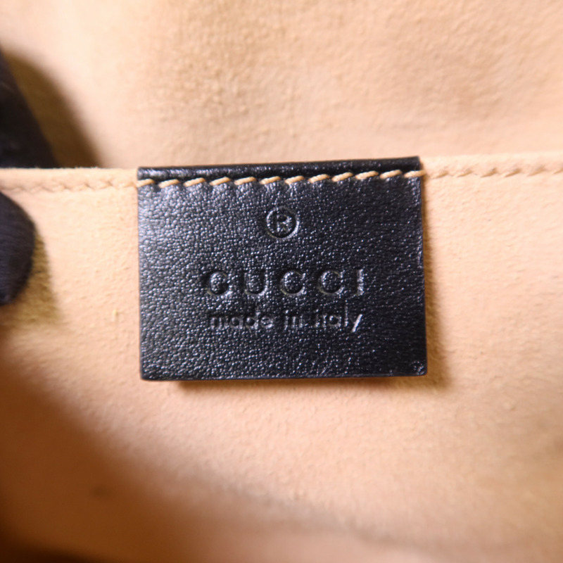 GUCCI 牛皮皮革GG Marmont Small金扣鏈帶肩背袋-6