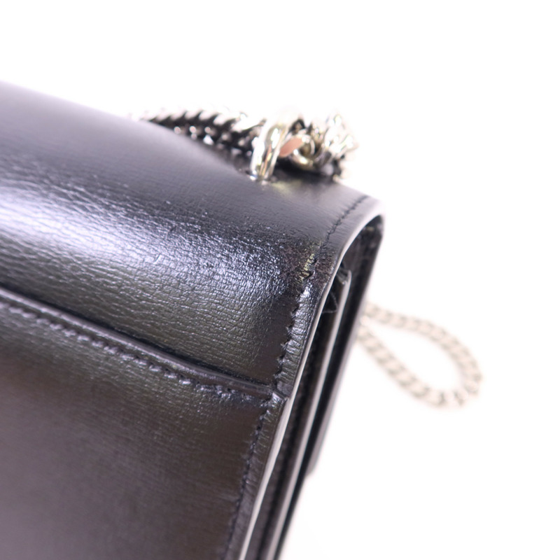 SAINT LAURENT 牛皮皮革Sunset Medium銀扣鏈帶肩背袋-16