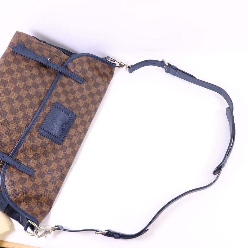 LOUIS VUITTON Damier Buzas銀扣肩背袋-4