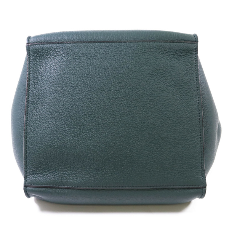 CELINE 牛皮皮革Small Big Bag銀扣肩背袋-3