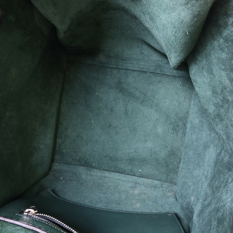 CELINE 牛皮皮革Small Big Bag銀扣肩背袋-5