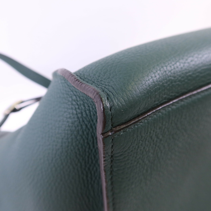 CELINE 牛皮皮革Small Big Bag銀扣肩背袋-14