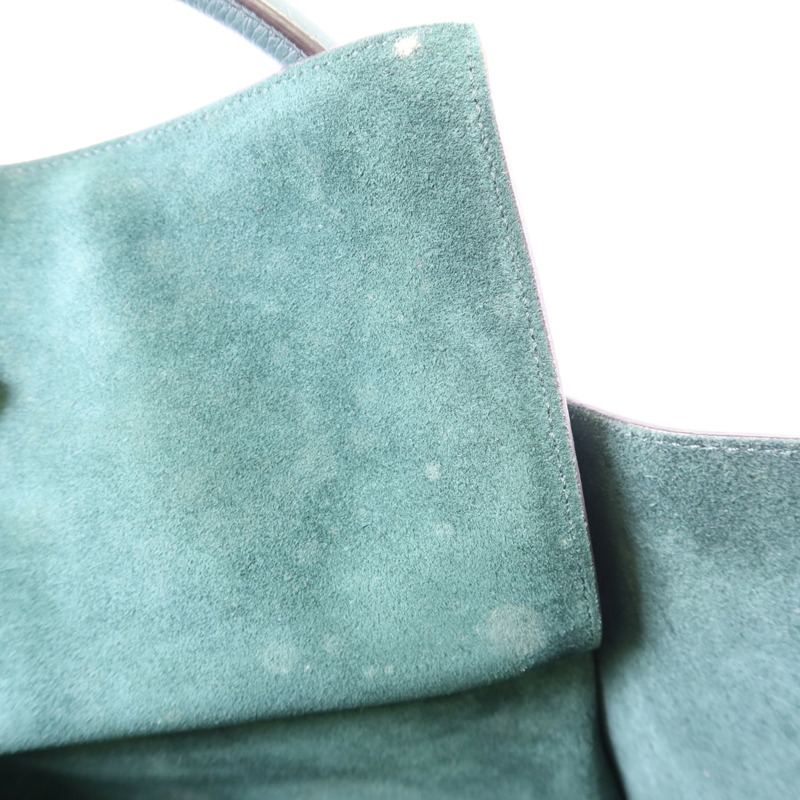 CELINE 牛皮皮革Small Big Bag銀扣肩背袋-21