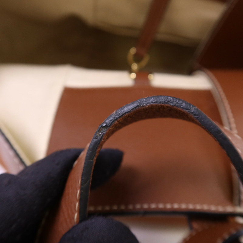 LOEWE 牛皮皮革Hammock Small金扣肩背袋-14