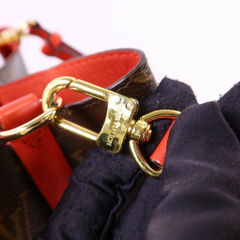 LOUIS VUITTON Monogram Neo Noe Bucket Bag金扣肩背袋Coquelicot-8
