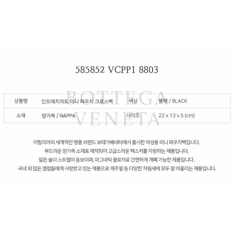 BOTTEGA VENETA Intrecciato 迷你小包斜背包 585852 VCPP1 8803-2