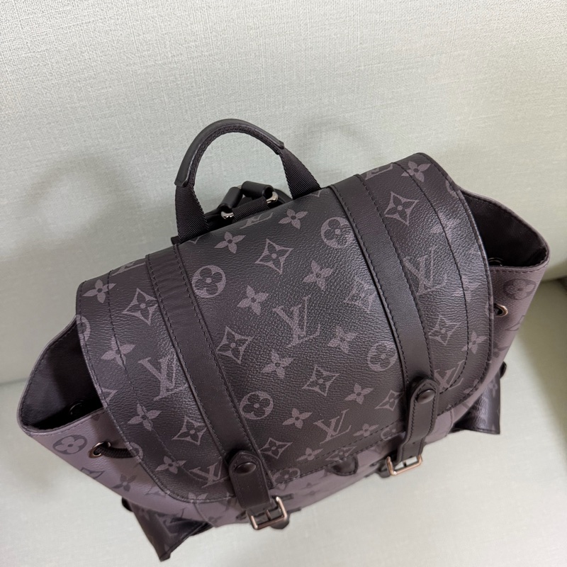 ®️Louis Vuitton Christopher MM Monogram Eclipse Reverse 帆布後背包-2