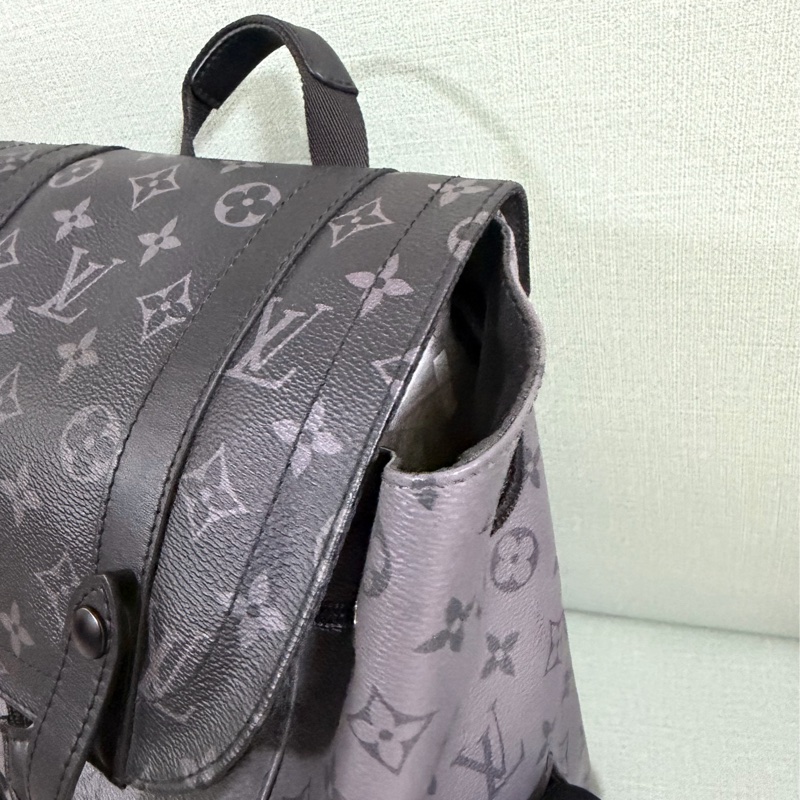 ®️Louis Vuitton Christopher MM Monogram Eclipse Reverse 帆布後背包-4