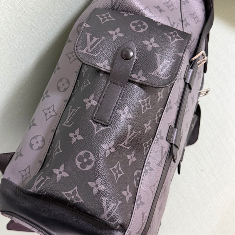 ®️Louis Vuitton Christopher MM Monogram Eclipse Reverse 帆布後背包-9
