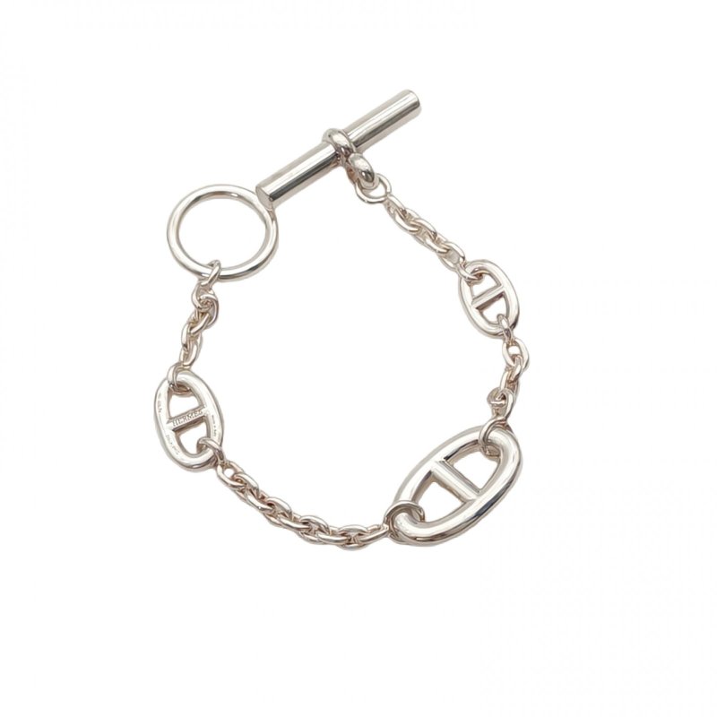 HERMES Farandole豬鼻子手鏈AG925銀SH手鍊／手環-0