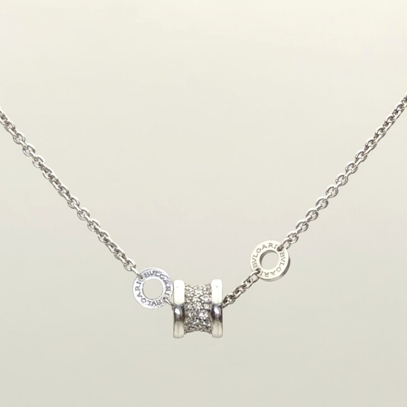 BVLGARI B.ZERO1小蠻腰手鏈滿鑽18K白金/鑽石S-M碼白金鑽石/18K手鍊／手環-2