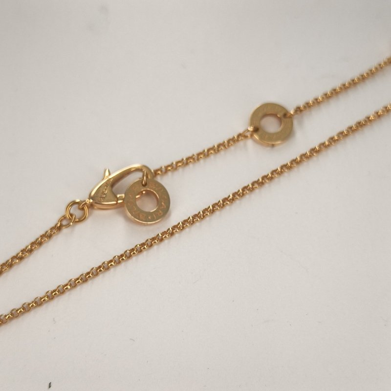 BVLGARI B.ZERO1小蠻腰項鏈滿鑽18K玫瑰金/鑽石項鏈玫瑰金鑽石/18K項鍊-3