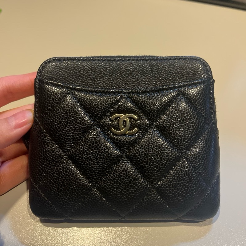 Chanel吐司零錢卡包（荔枝皮）-1