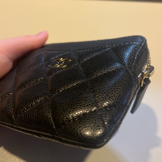 Chanel吐司零錢卡包（荔枝皮）-4