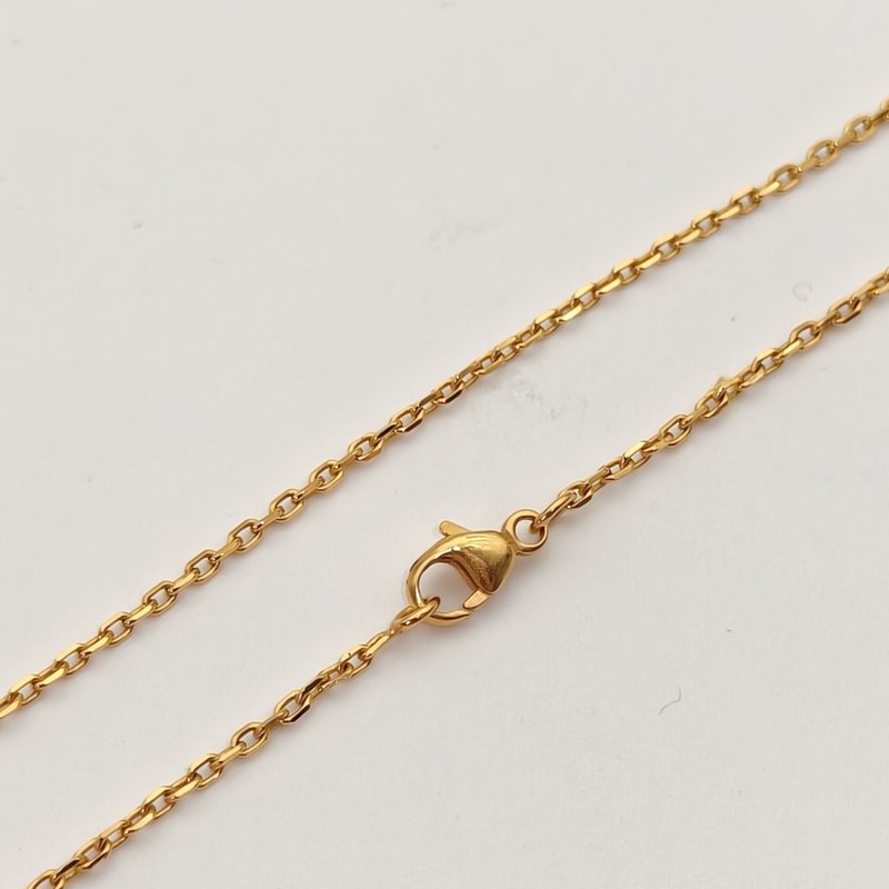 HERMES POPH項鏈Mini合金項鏈金色黑色項鍊-3