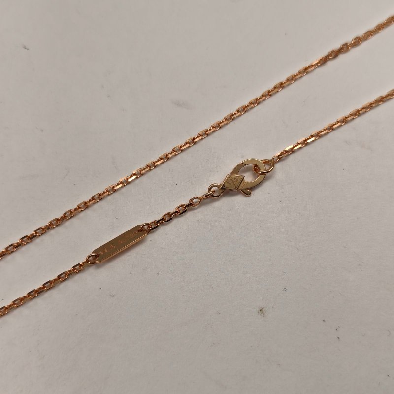 Van Cleef & Arpels TwoButterfly蝴蝶項鏈二鑽18K玫瑰金/鑽石/白貝母項鏈玫瑰金鑽石/18K/白貝母項鍊-4