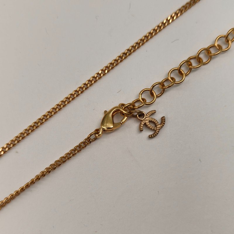 CHANEL 合金5號香水瓶水鑽項鏈項鍊-4