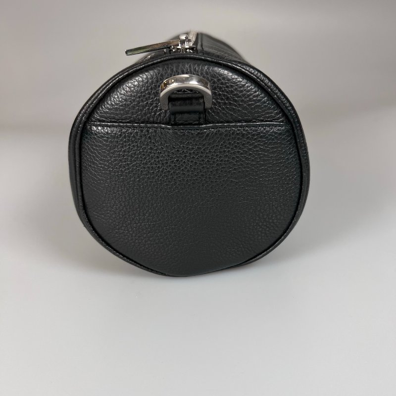 DIOR 黑皮革圓筒包-2