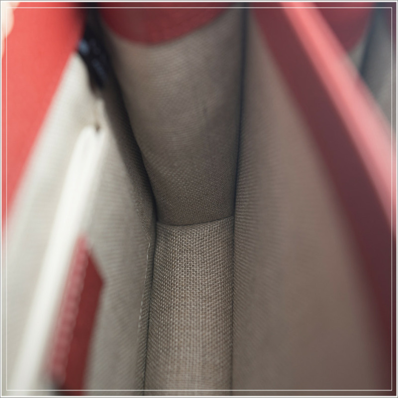 GUCCI 紅色皮革鏈條單肩包 510304-15