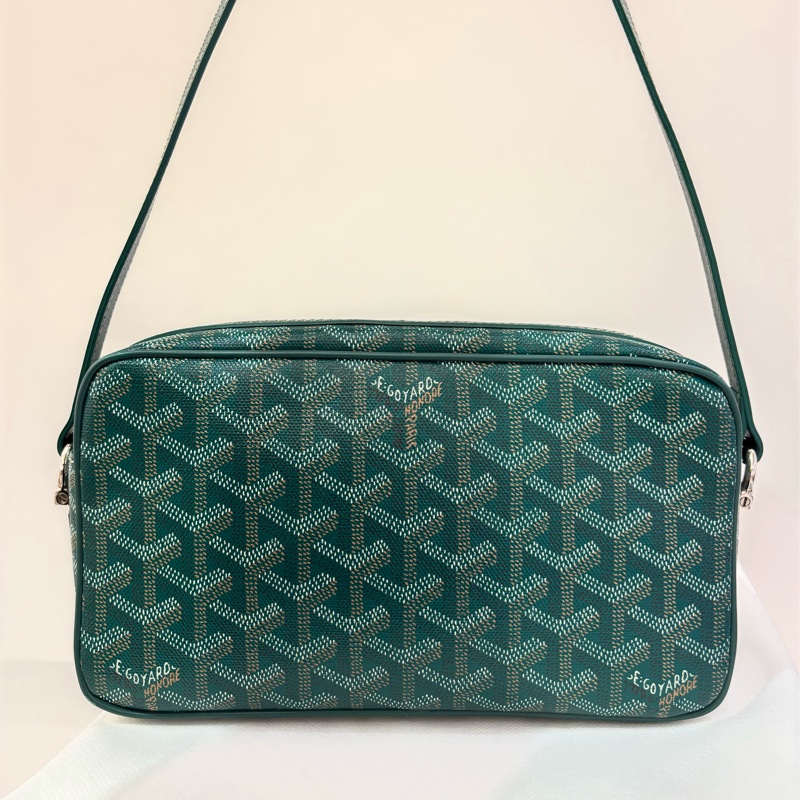 GOYARD綠色PVC相機包-0