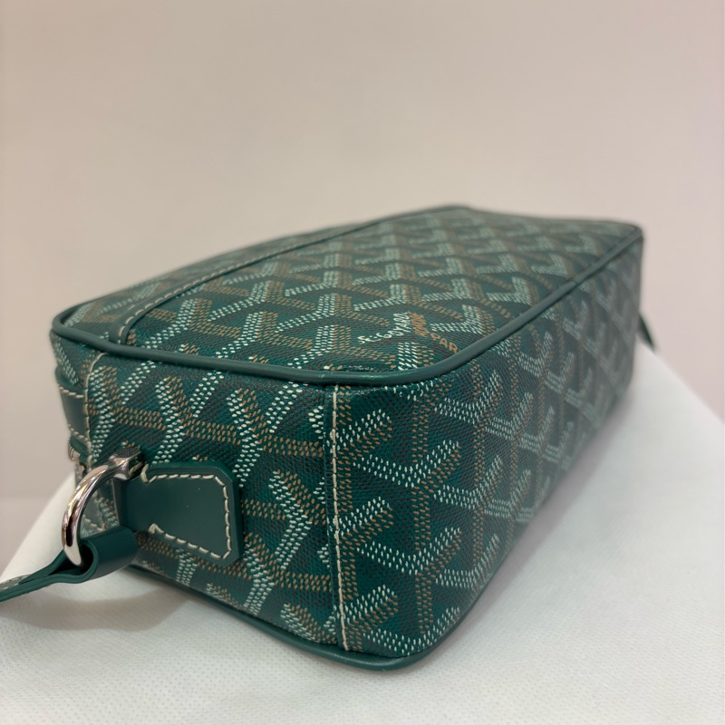 GOYARD綠色PVC相機包-8