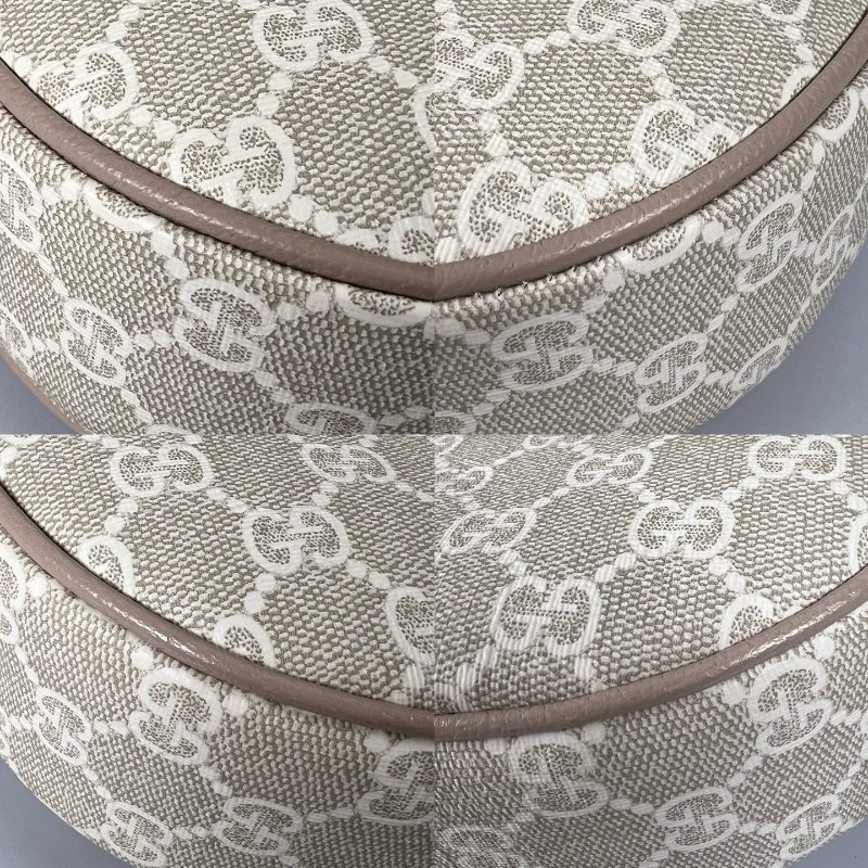 全新品 GUCCI 726843 OPHIDIA燕麥色月亮包-9