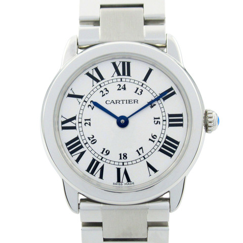 銀色錶盤 不鏽鋼 Ronde Solo 腕錶【Cartier 卡地亞】 W6701004