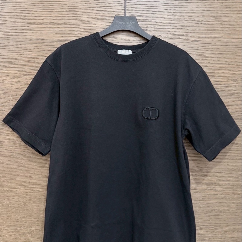 Dior黑色CD刺繡短袖-0