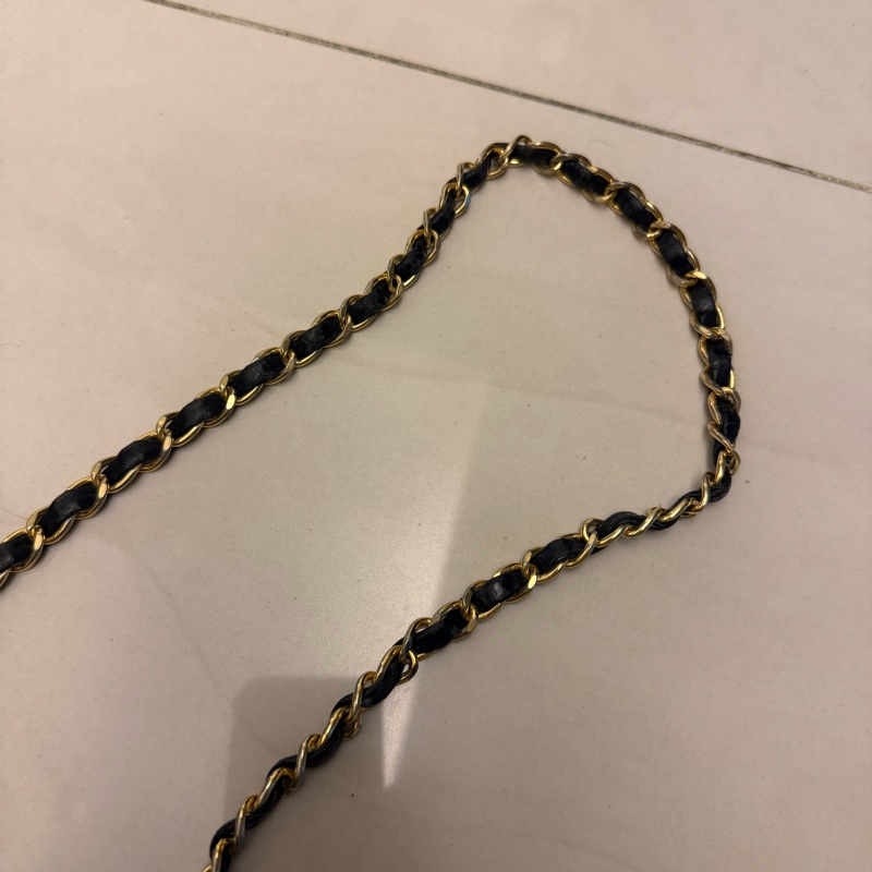 香奈兒小羊皮方胖子鏈條包-11