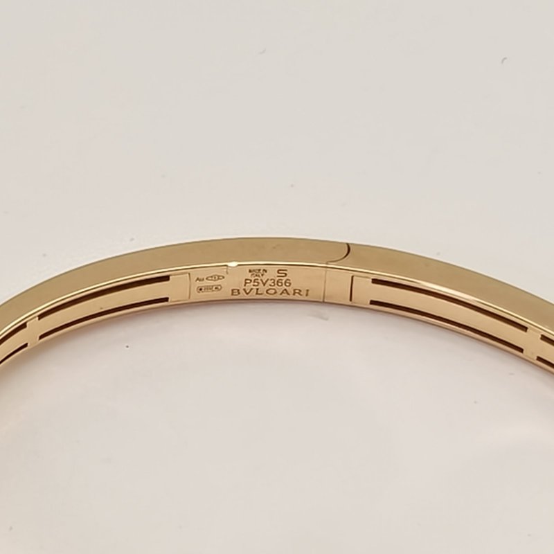 BVLGARI 18K玫瑰金鑽石玫瑰金Fiorever詠綻系列滿鑽開口手鐲S18K/手鍊/手環-3