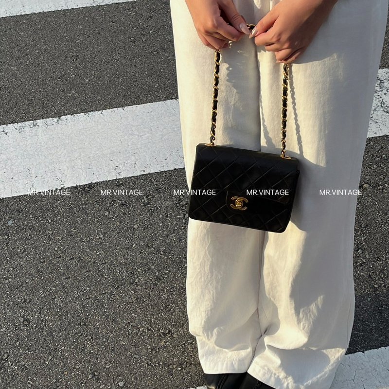 🏷Chanel CF17小方胖 五金含24k金-1