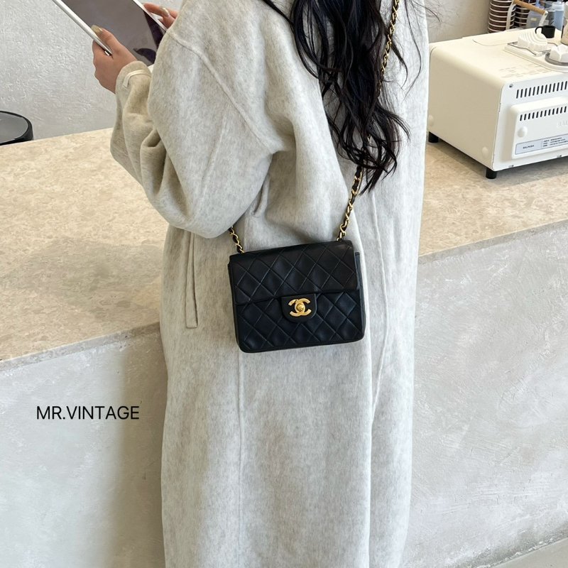 🏷Chanel CF17小方胖 五金含24k金-1