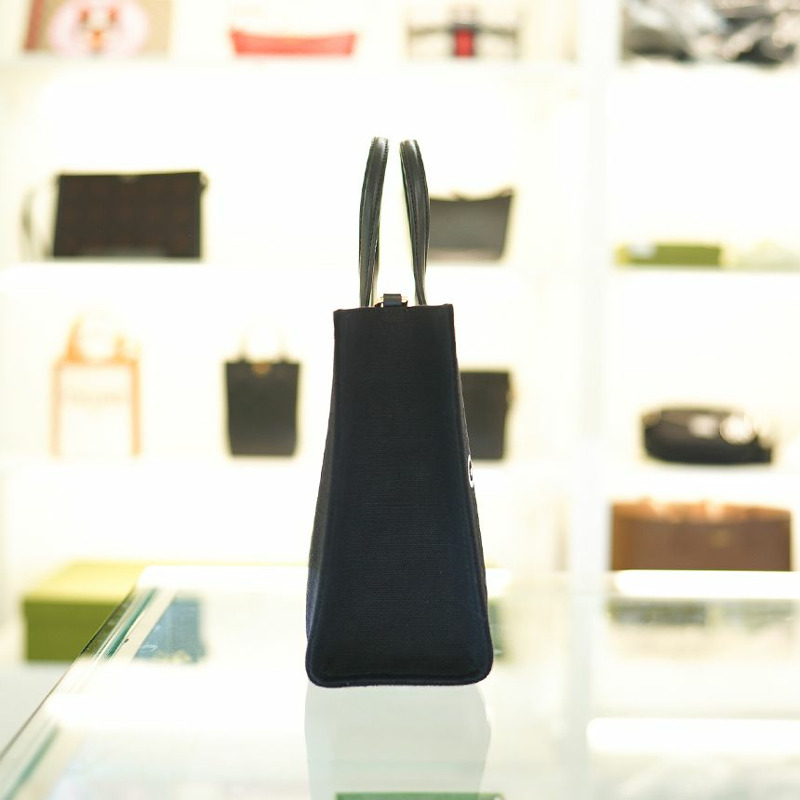 GIVENCHY 女士小號托特包 黑色帆布 BB50UEB1F1 001 兩用包 斜背包 奢華包-4