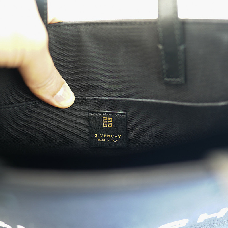 GIVENCHY 女士小號托特包 黑色帆布 BB50UEB1F1 001 兩用包 斜背包 奢華包-14