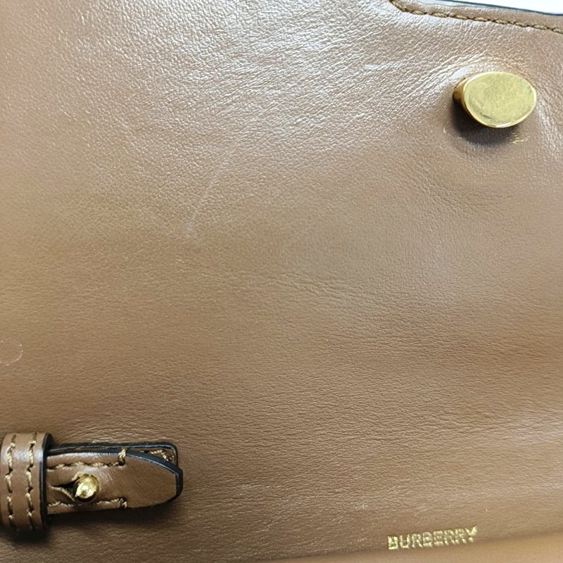 BURBERRY 迷你白色牛皮單肩包雙肩包 可拆卸肩帶-10