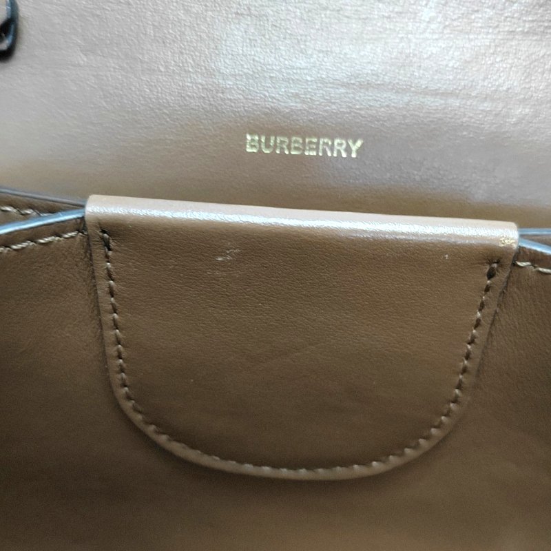 BURBERRY 迷你白色牛皮單肩包雙肩包 可拆卸肩帶-13