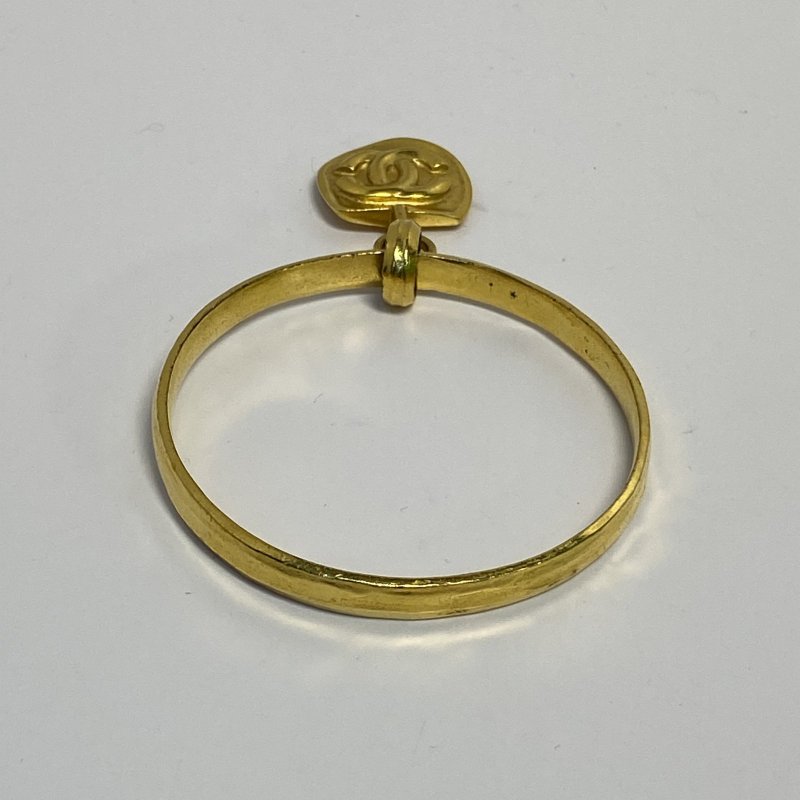 CHANEL 合金96P中古雙Clogo牌吊墜手鐲手鍊／手環-1