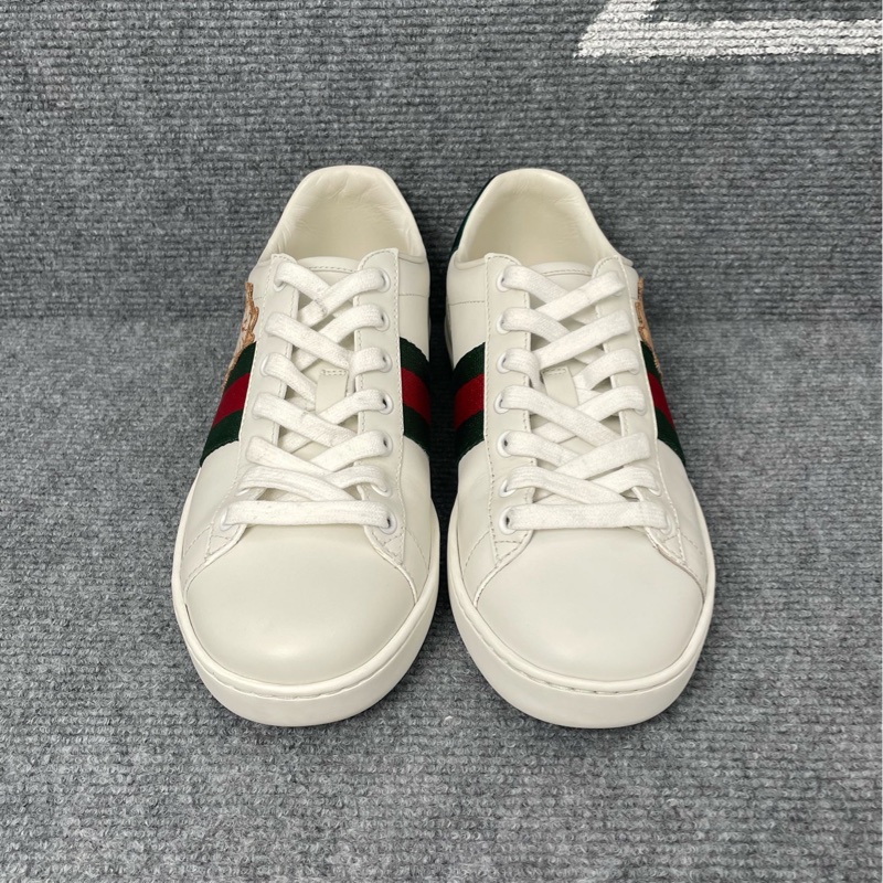 98新 Gucci 白色多啦A夢 板鞋36.5碼-1