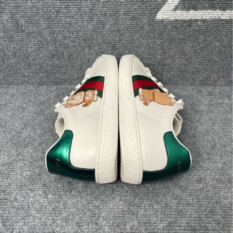 98新 Gucci 白色多啦A夢 板鞋36.5碼-5