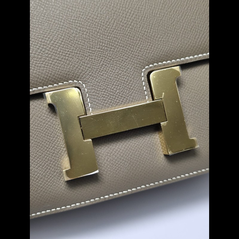 Hermes Constance 24大象灰金扣-11